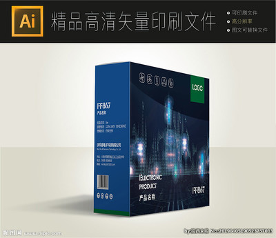 智能包裝，智享開箱 電腦裝備智能包裝盒設(shè)計(jì)展開圖與圖文解析